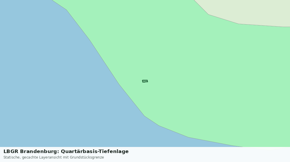 Statische Kartenansicht: LBGR Brandenburg: Quartärbasis-Tiefenlage