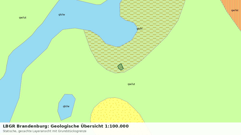 Statische Kartenansicht: LBGR Brandenburg: Geologische Übersicht 1:100.000