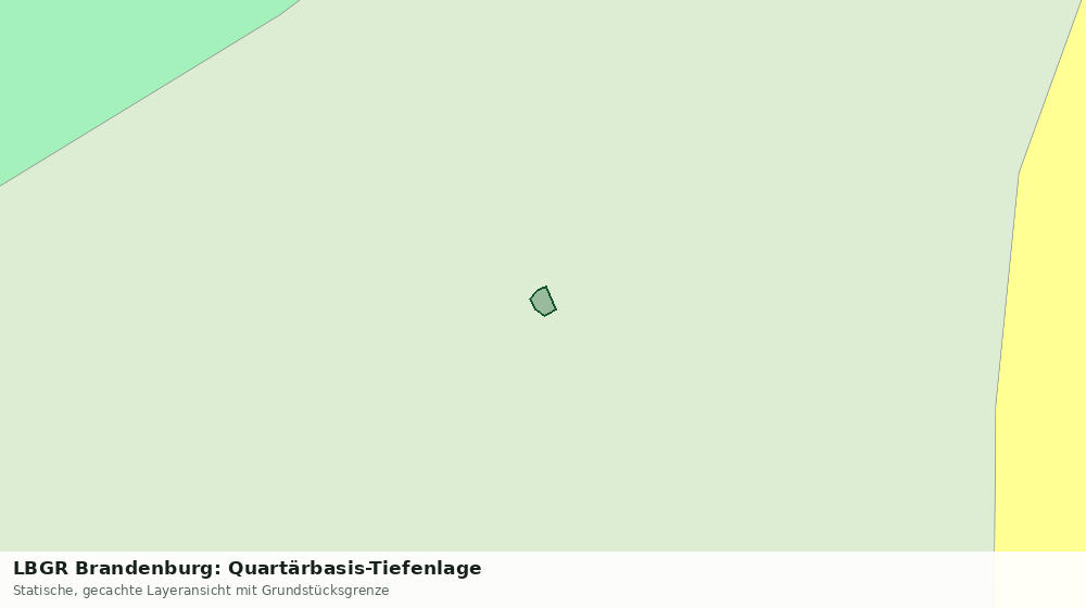 Statische Kartenansicht: LBGR Brandenburg: Quartärbasis-Tiefenlage