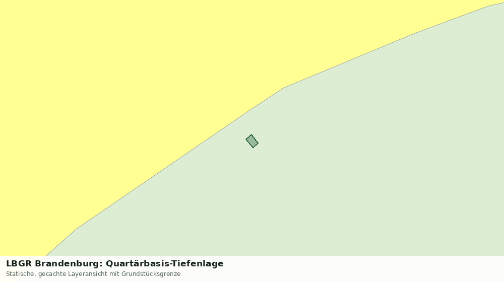 Statische Kartenansicht: LBGR Brandenburg: Quartärbasis-Tiefenlage