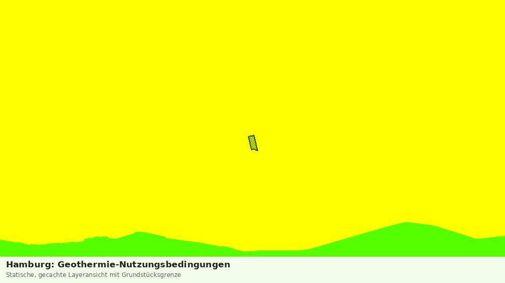 Statische Kartenansicht: Hamburg: Geothermie-Nutzungsbedingungen