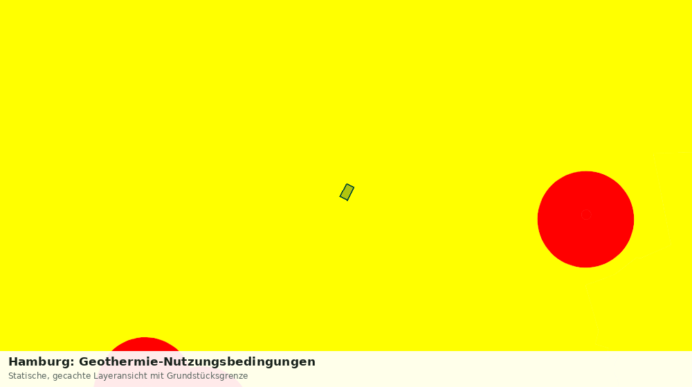 Statische Kartenansicht: Hamburg: Geothermie-Nutzungsbedingungen