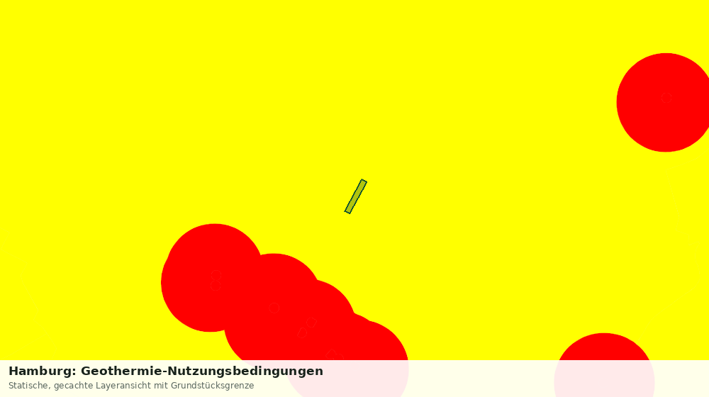 Statische Kartenansicht: Hamburg: Geothermie-Nutzungsbedingungen