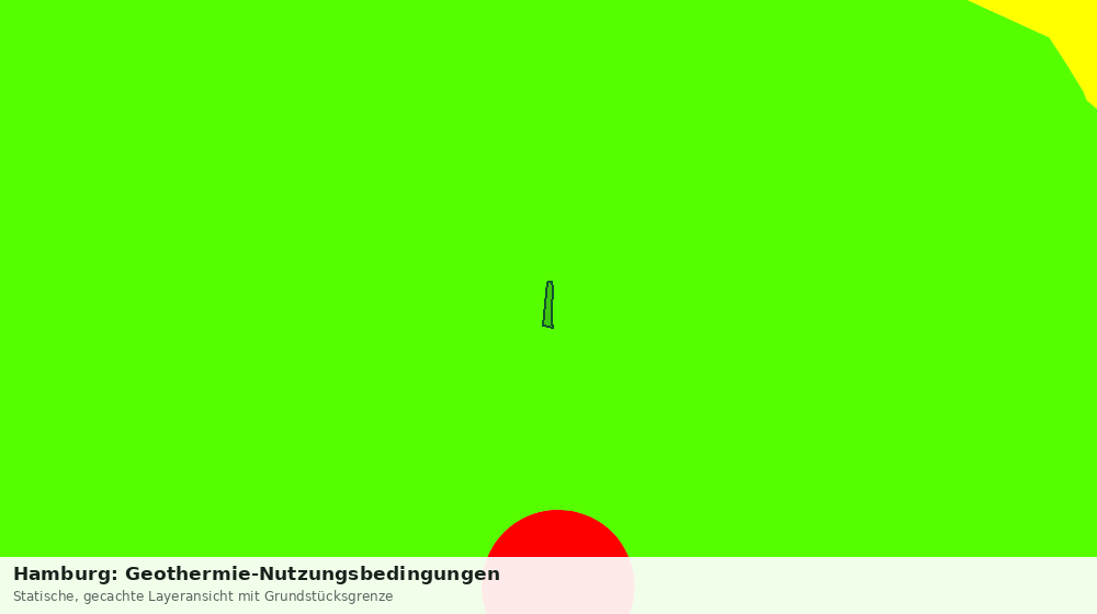 Statische Kartenansicht: Hamburg: Geothermie-Nutzungsbedingungen