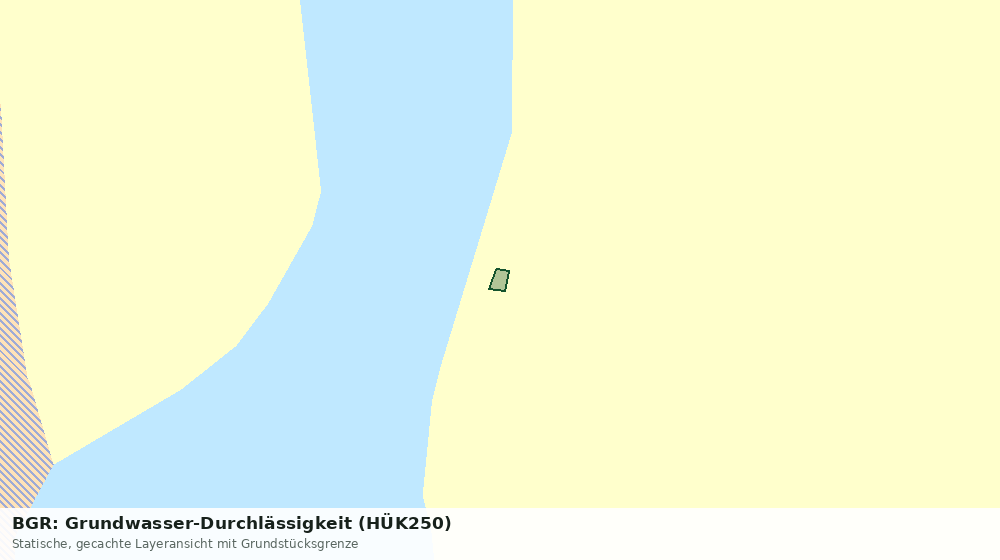 Statische Kartenansicht: BGR: Grundwasser-Durchlässigkeit (HÜK250)