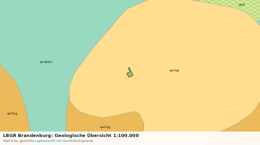 Statische Kartenansicht: LBGR Brandenburg: Geologische Übersicht 1:100.000