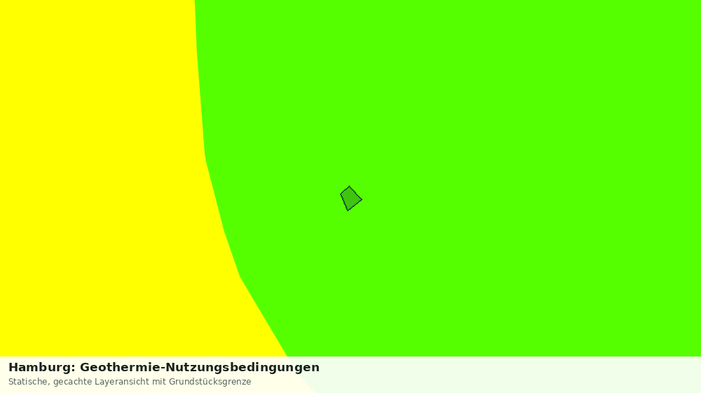 Statische Kartenansicht: Hamburg: Geothermie-Nutzungsbedingungen