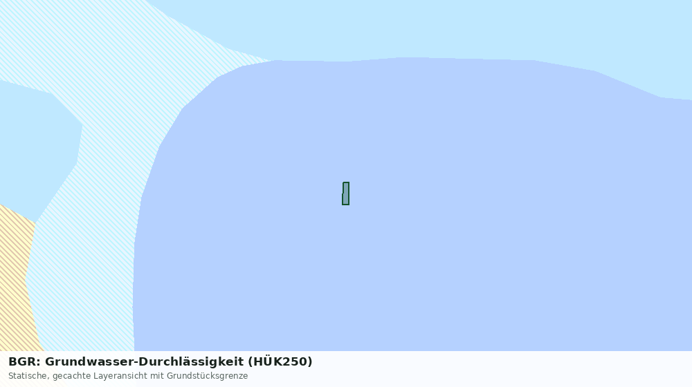 Statische Kartenansicht: BGR: Grundwasser-Durchlässigkeit (HÜK250)