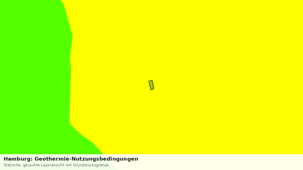 Statische Kartenansicht: Hamburg: Geothermie-Nutzungsbedingungen