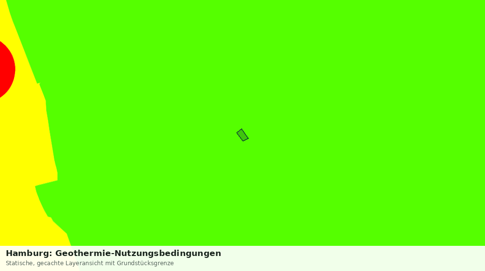 Statische Kartenansicht: Hamburg: Geothermie-Nutzungsbedingungen