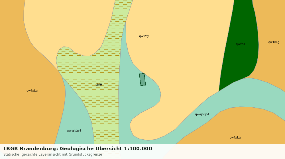 Statische Kartenansicht: LBGR Brandenburg: Geologische Übersicht 1:100.000