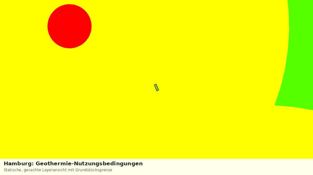 Statische Kartenansicht: Hamburg: Geothermie-Nutzungsbedingungen