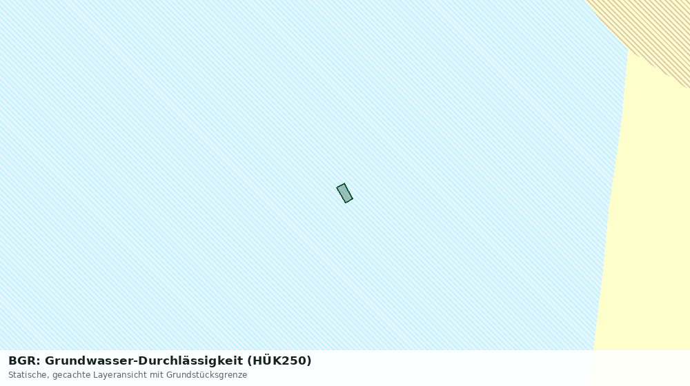 Statische Kartenansicht: BGR: Grundwasser-Durchlässigkeit (HÜK250)