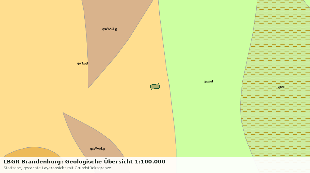 Statische Kartenansicht: LBGR Brandenburg: Geologische Übersicht 1:100.000