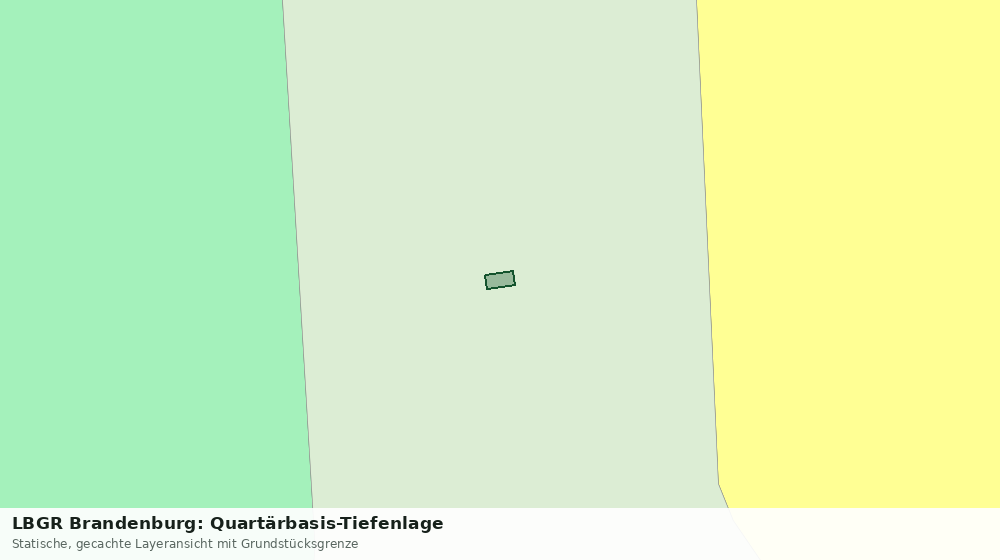 Statische Kartenansicht: LBGR Brandenburg: Quartärbasis-Tiefenlage