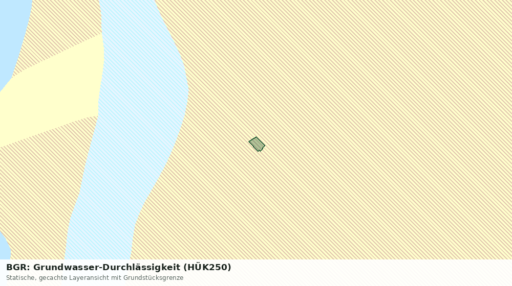 Statische Kartenansicht: BGR: Grundwasser-Durchlässigkeit (HÜK250)