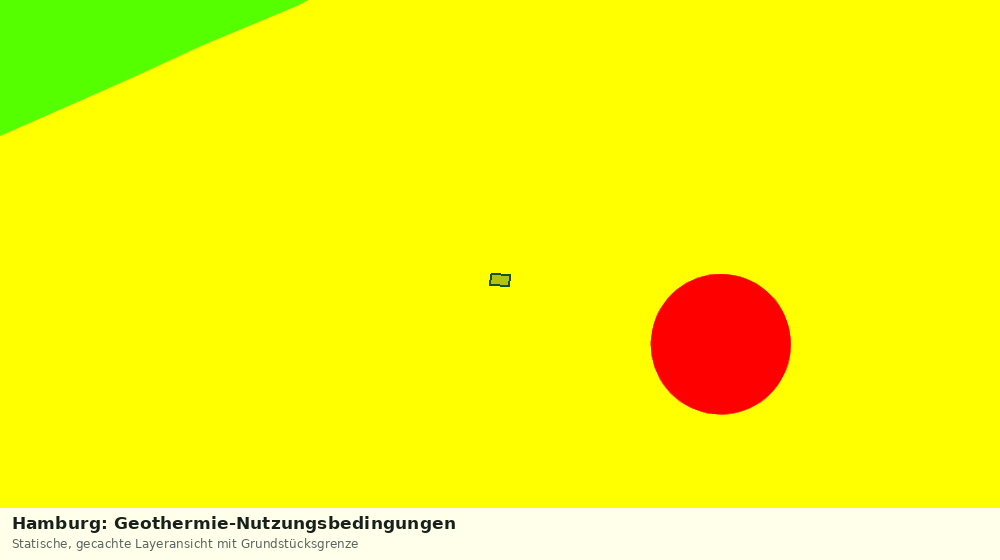 Statische Kartenansicht: Hamburg: Geothermie-Nutzungsbedingungen