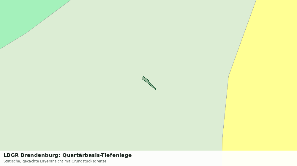 Statische Kartenansicht: LBGR Brandenburg: Quartärbasis-Tiefenlage