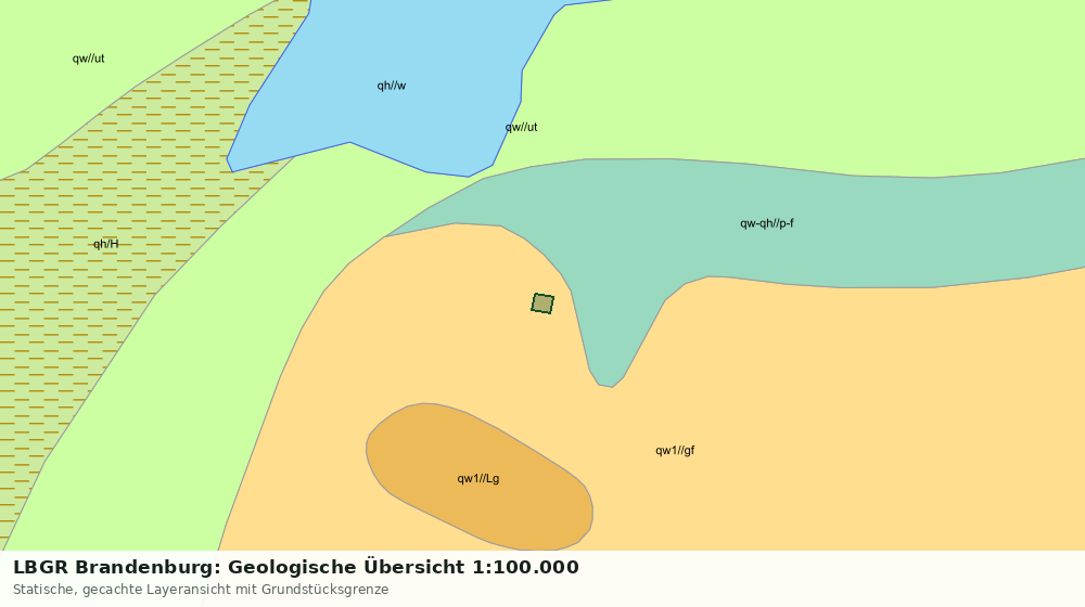 Statische Kartenansicht: LBGR Brandenburg: Geologische Übersicht 1:100.000
