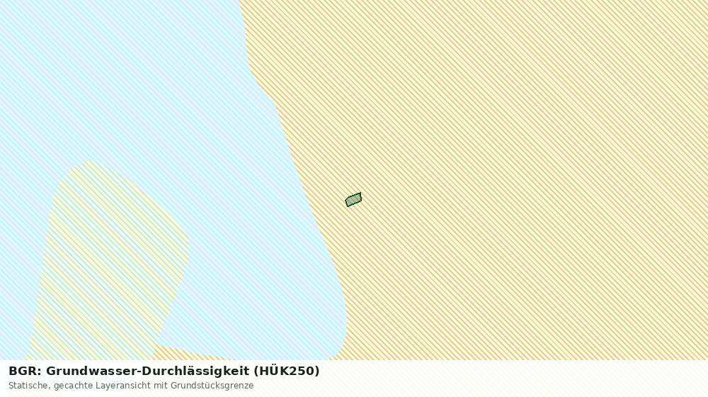 Statische Kartenansicht: BGR: Grundwasser-Durchlässigkeit (HÜK250)