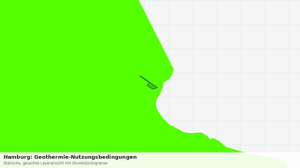 Statische Kartenansicht: Hamburg: Geothermie-Nutzungsbedingungen