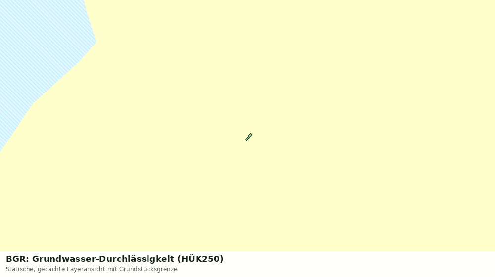 Statische Kartenansicht: BGR: Grundwasser-Durchlässigkeit (HÜK250)