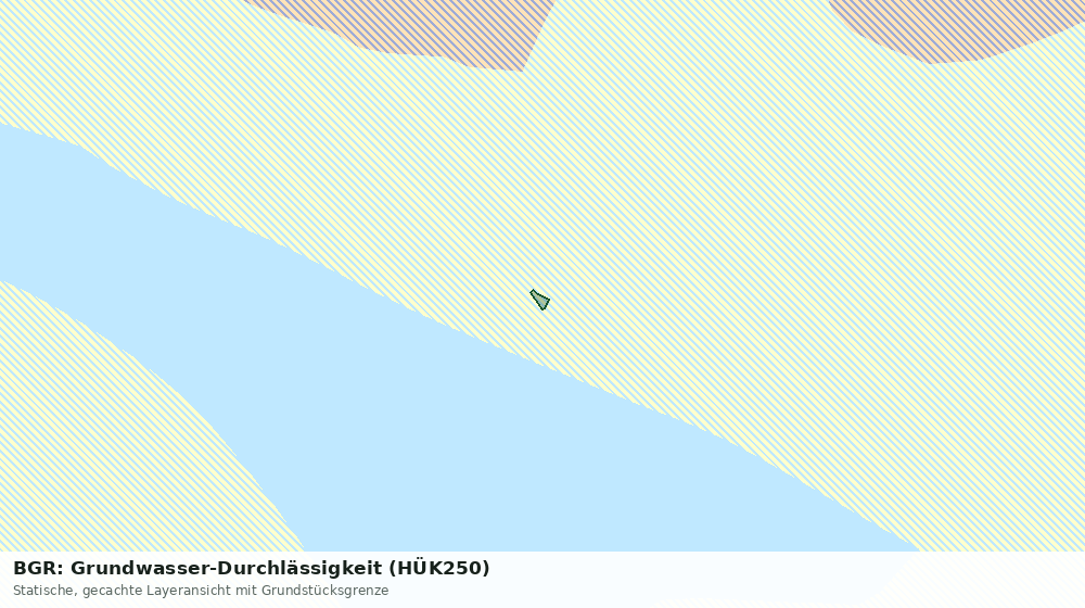 Statische Kartenansicht: BGR: Grundwasser-Durchlässigkeit (HÜK250)