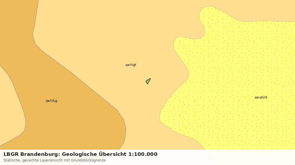 Statische Kartenansicht: LBGR Brandenburg: Geologische Übersicht 1:100.000