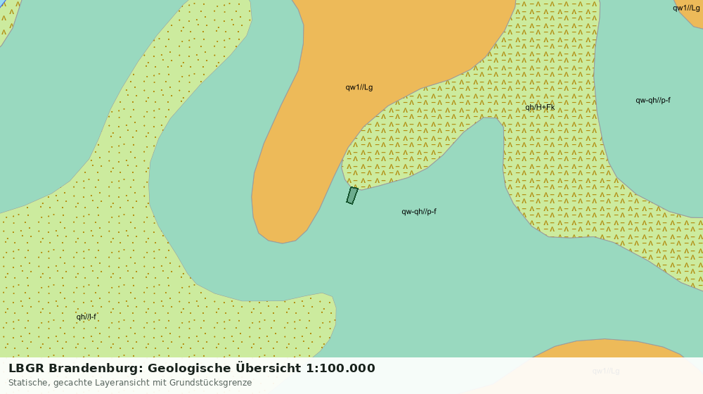 Statische Kartenansicht: LBGR Brandenburg: Geologische Übersicht 1:100.000