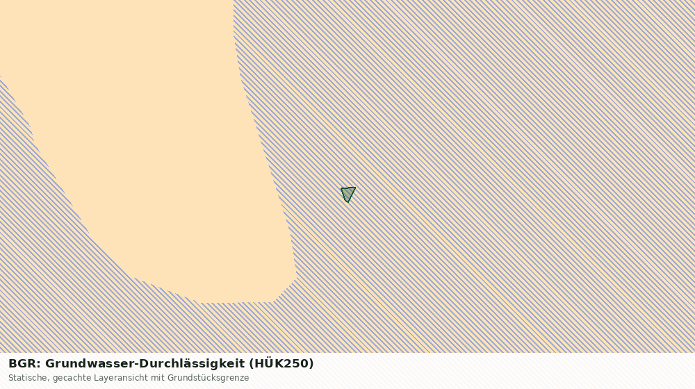 Statische Kartenansicht: BGR: Grundwasser-Durchlässigkeit (HÜK250)