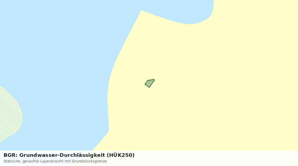 Statische Kartenansicht: BGR: Grundwasser-Durchlässigkeit (HÜK250)