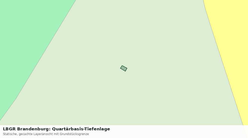 Statische Kartenansicht: LBGR Brandenburg: Quartärbasis-Tiefenlage