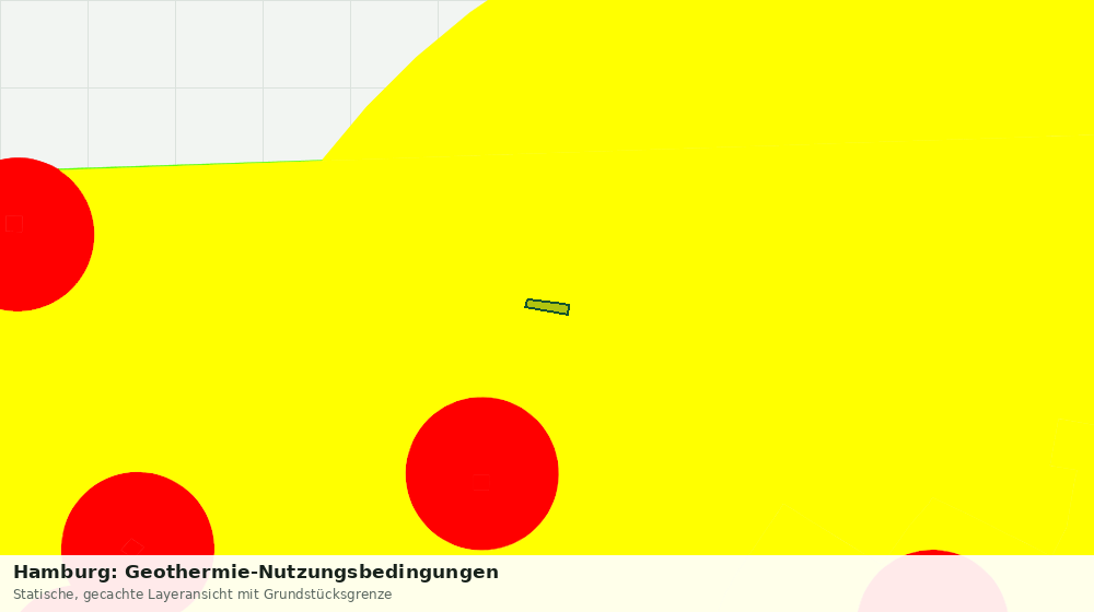 Statische Kartenansicht: Hamburg: Geothermie-Nutzungsbedingungen