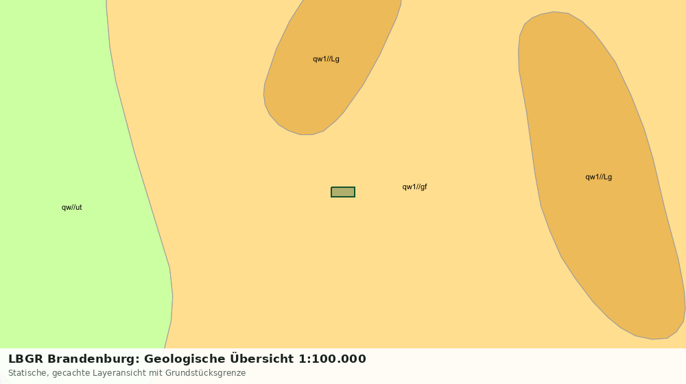 Statische Kartenansicht: LBGR Brandenburg: Geologische Übersicht 1:100.000