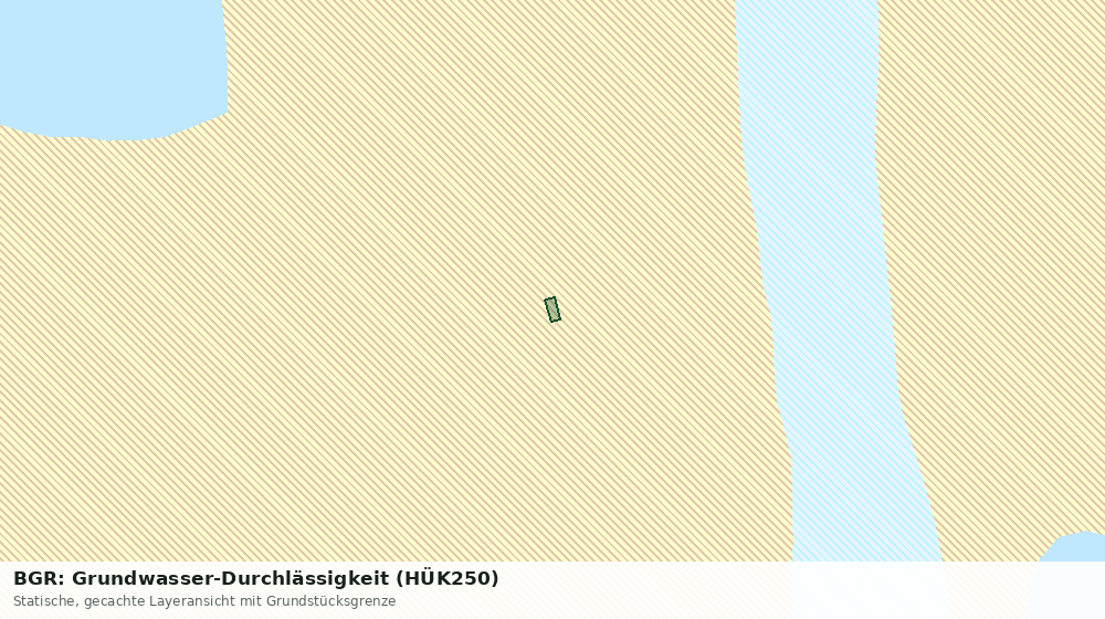 Statische Kartenansicht: BGR: Grundwasser-Durchlässigkeit (HÜK250)