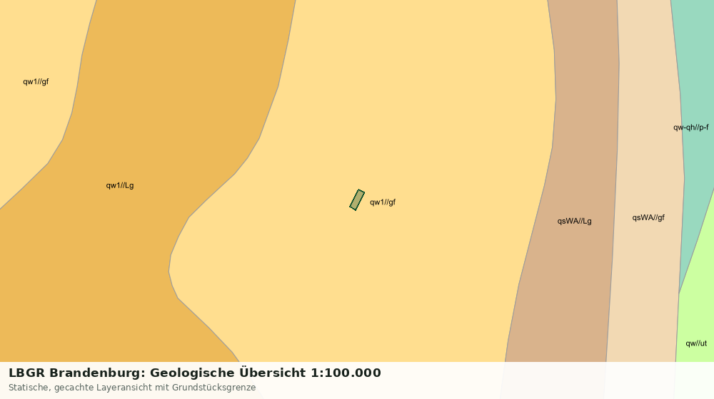 Statische Kartenansicht: LBGR Brandenburg: Geologische Übersicht 1:100.000