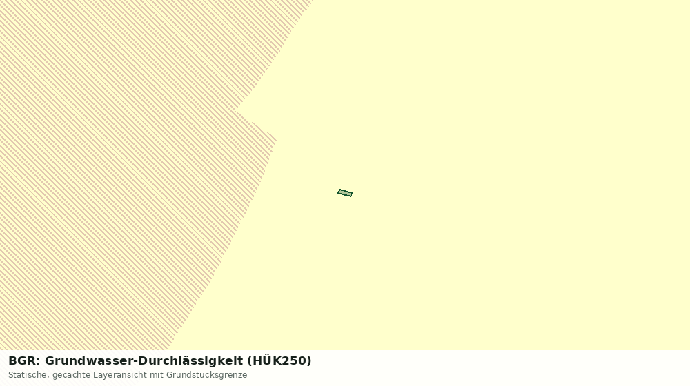 Statische Kartenansicht: BGR: Grundwasser-Durchlässigkeit (HÜK250)