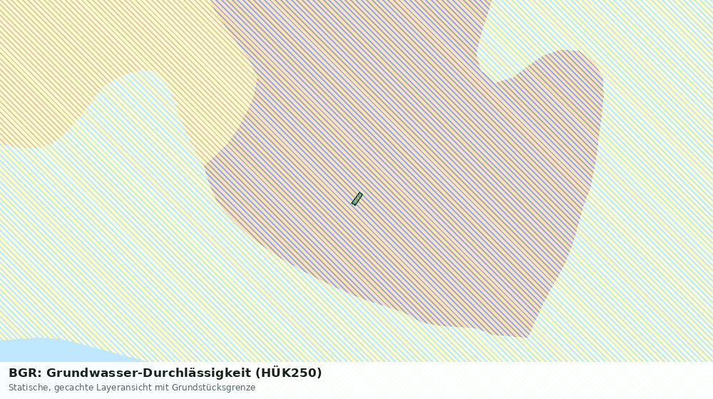 Statische Kartenansicht: BGR: Grundwasser-Durchlässigkeit (HÜK250)