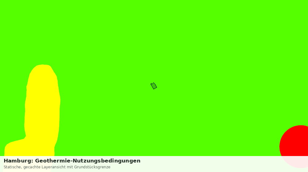 Statische Kartenansicht: Hamburg: Geothermie-Nutzungsbedingungen