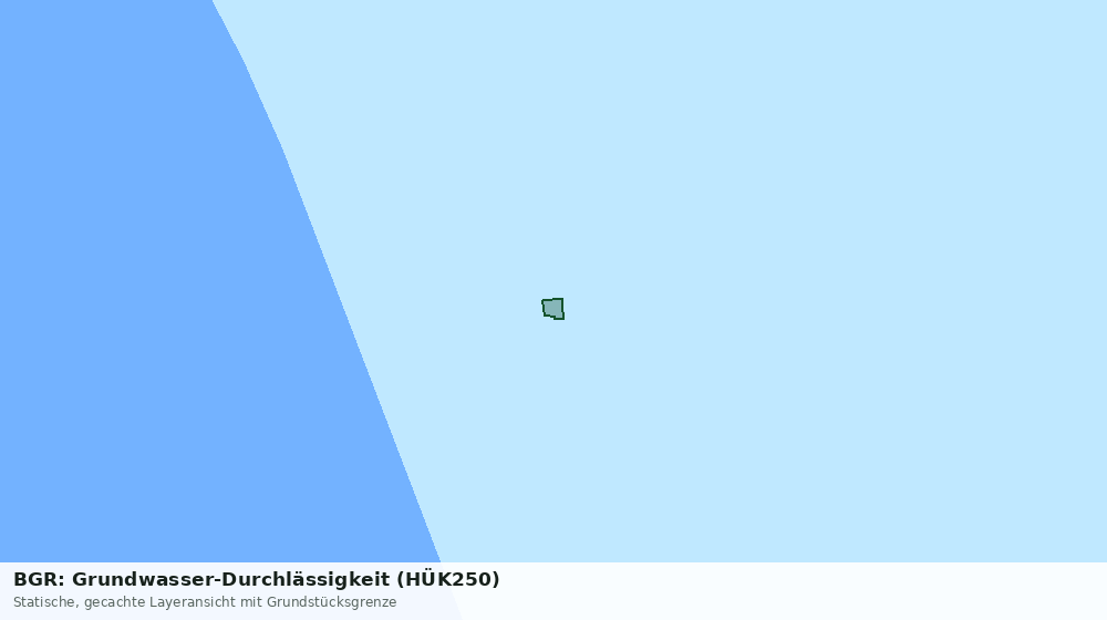Statische Kartenansicht: BGR: Grundwasser-Durchlässigkeit (HÜK250)