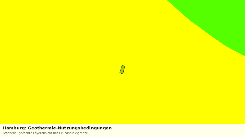 Statische Kartenansicht: Hamburg: Geothermie-Nutzungsbedingungen