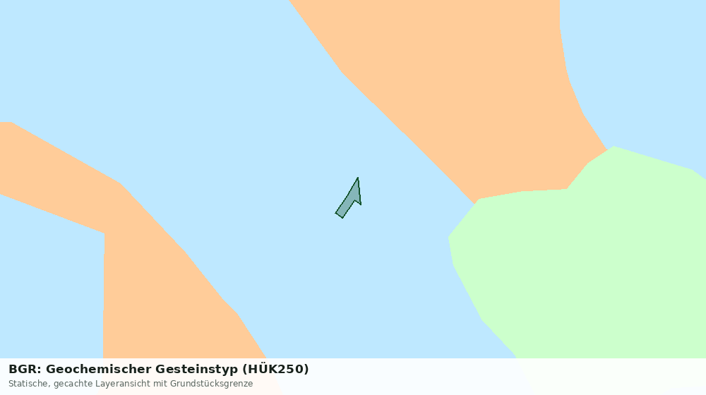 Statische Kartenansicht: BGR: Geochemischer Gesteinstyp (HÜK250)