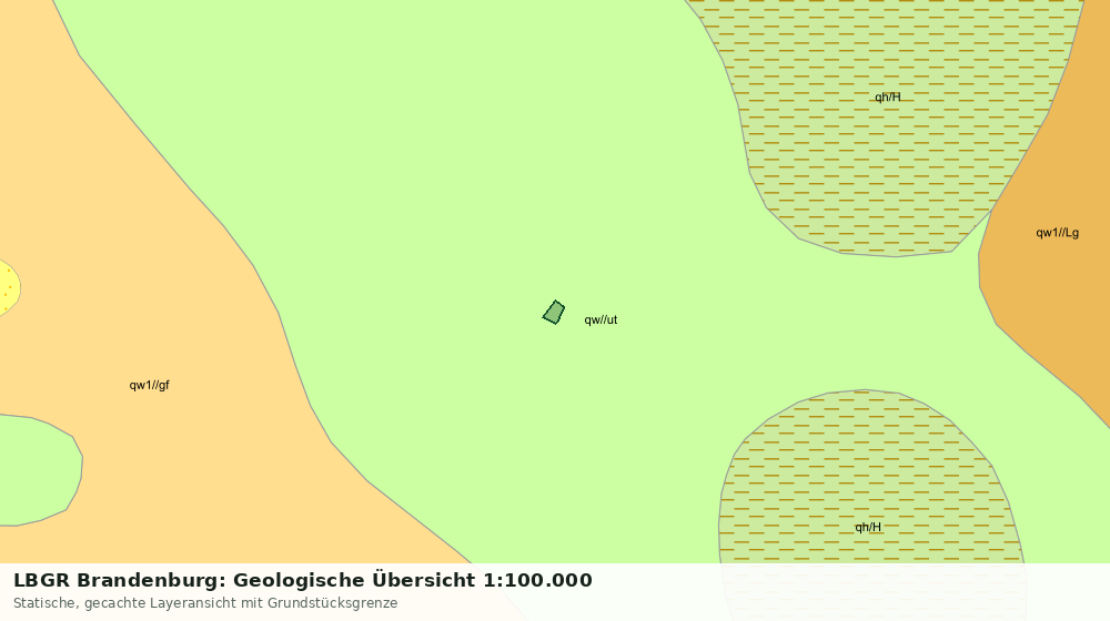 Statische Kartenansicht: LBGR Brandenburg: Geologische Übersicht 1:100.000