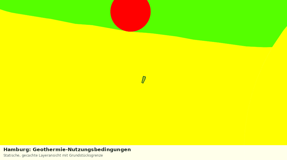 Statische Kartenansicht: Hamburg: Geothermie-Nutzungsbedingungen