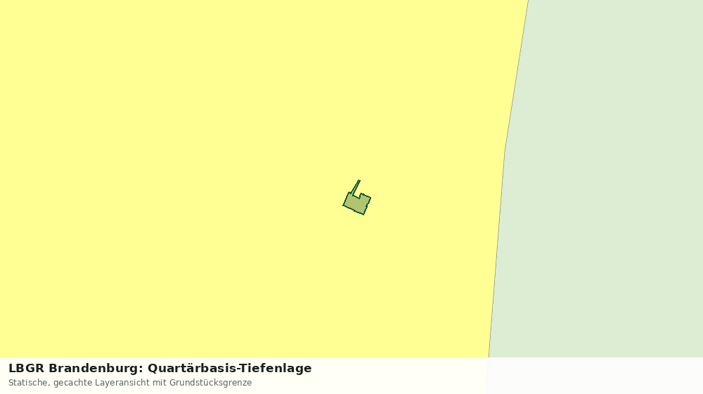Statische Kartenansicht: LBGR Brandenburg: Quartärbasis-Tiefenlage