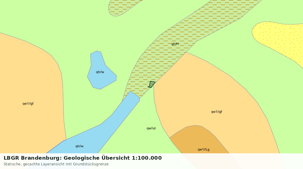 Statische Kartenansicht: LBGR Brandenburg: Geologische Übersicht 1:100.000