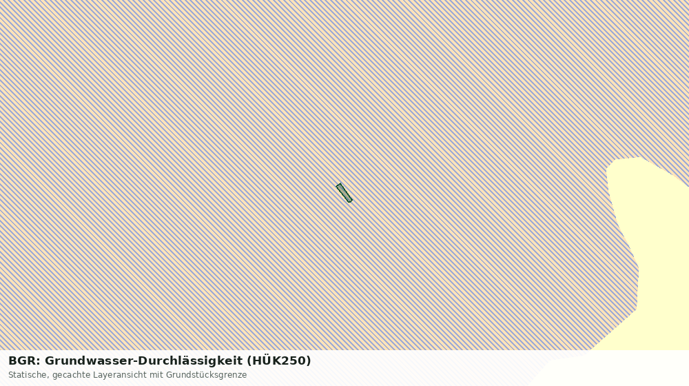 Statische Kartenansicht: BGR: Grundwasser-Durchlässigkeit (HÜK250)