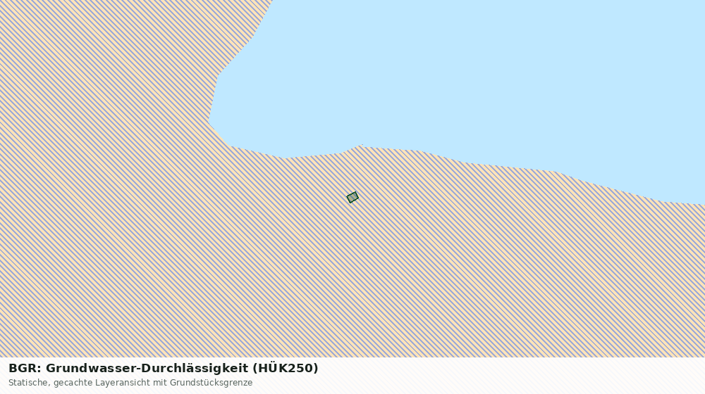 Statische Kartenansicht: BGR: Grundwasser-Durchlässigkeit (HÜK250)