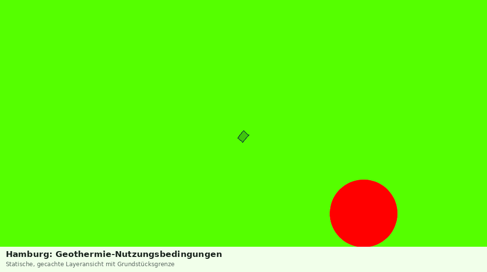 Statische Kartenansicht: Hamburg: Geothermie-Nutzungsbedingungen