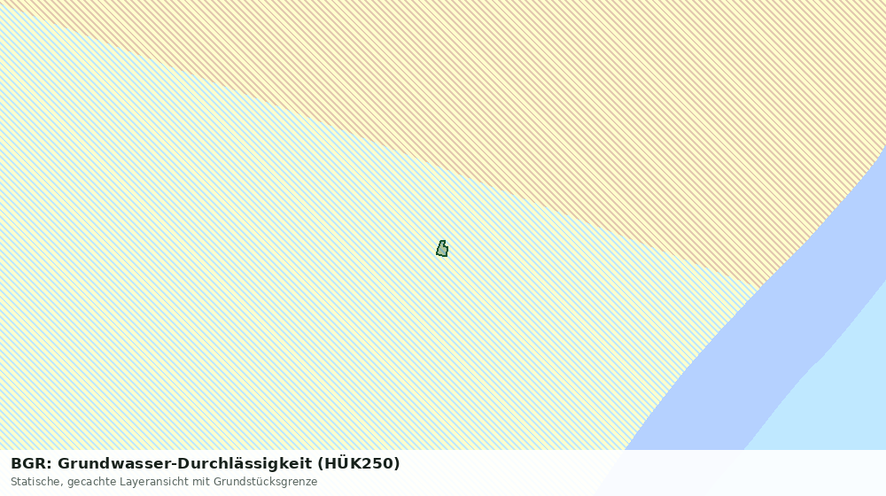 Statische Kartenansicht: BGR: Grundwasser-Durchlässigkeit (HÜK250)
